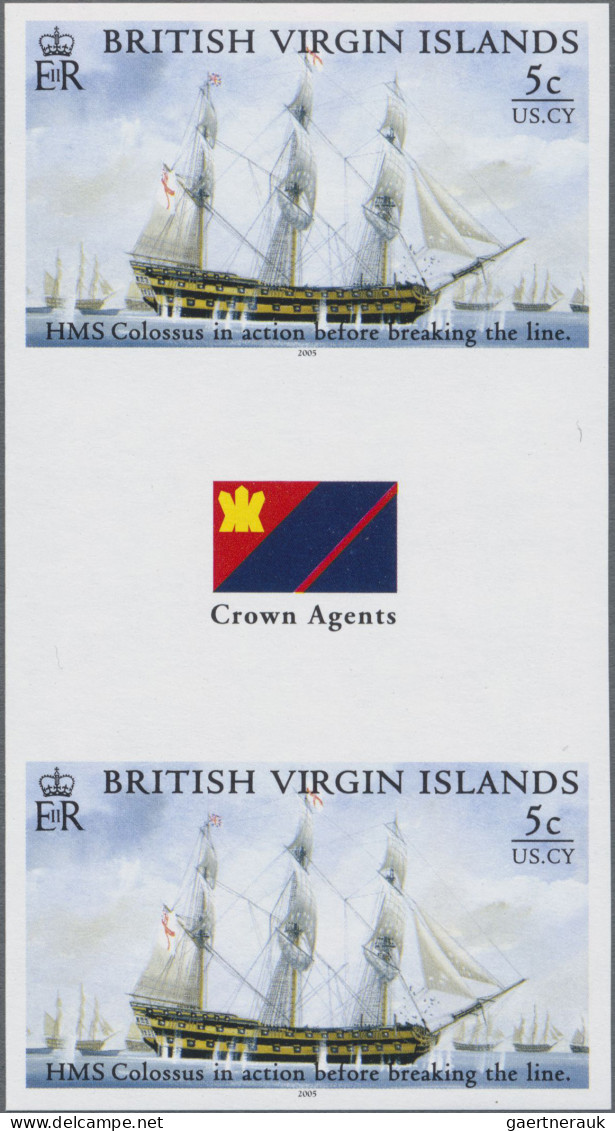 Virgin Islands: 2002/2007. Collection containing 144 IMPERFORATE stamps (inclusi