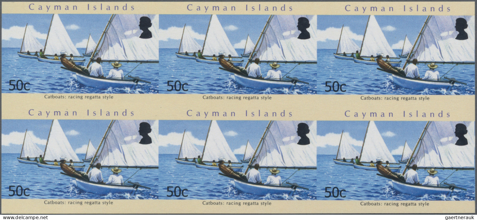 Cayman Islands: 2000/2013. Collection Containing 1066 IMPERFORATE Stamps (inclus - Caimán (Islas)