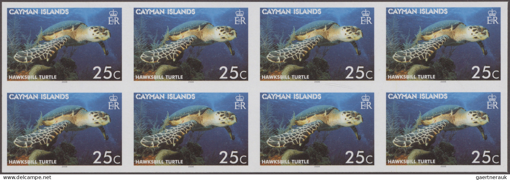 Cayman Islands: 2000/2013. Collection containing 1066 IMPERFORATE stamps (inclus