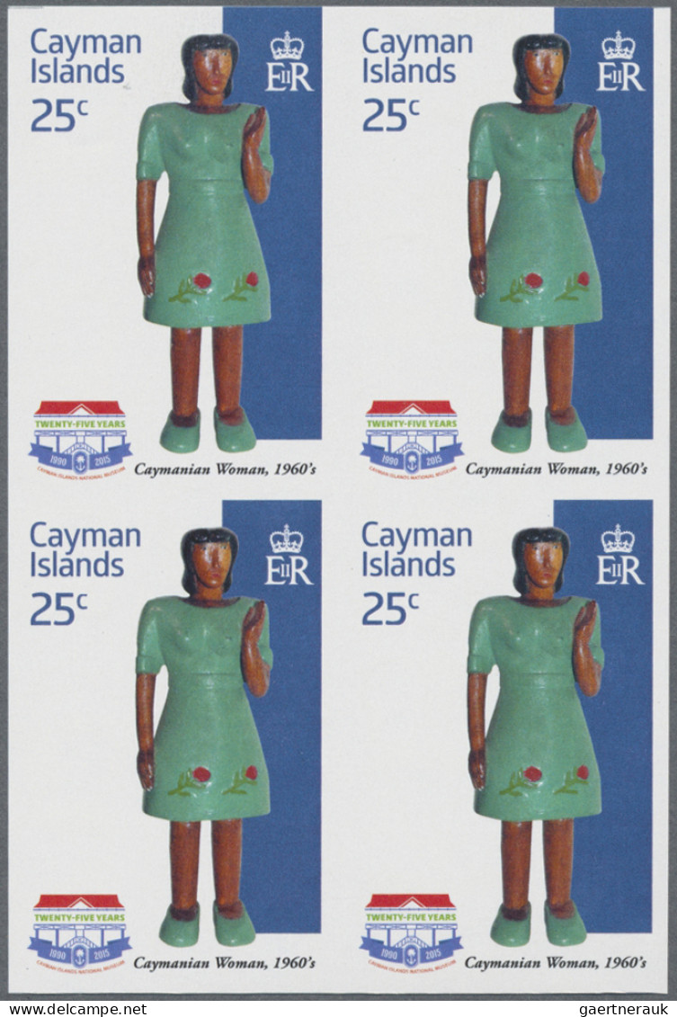 Cayman Islands: 2000/2015. Collection containing 413 IMPERFORATE stamps (inclusi