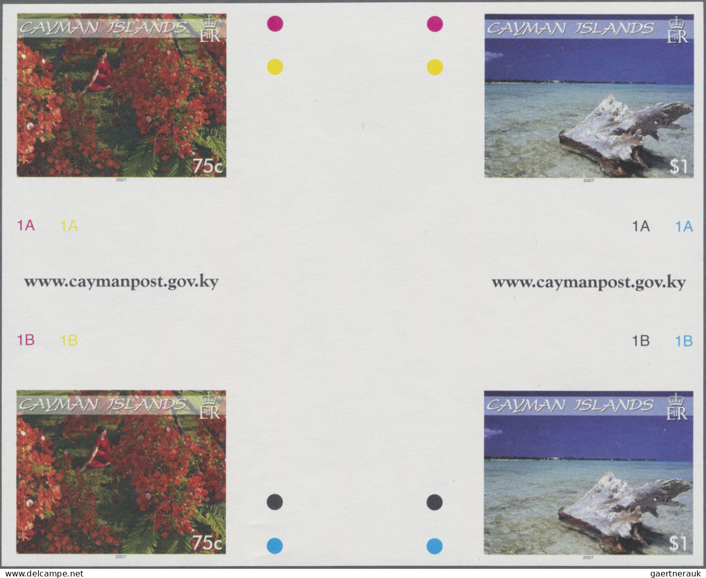 Cayman Islands: 2000/2015. Collection containing 413 IMPERFORATE stamps (inclusi