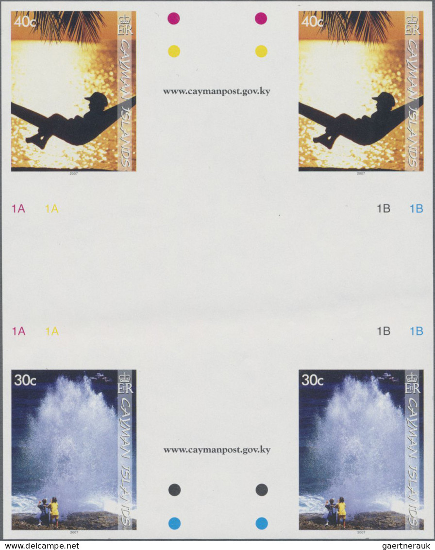 Cayman Islands: 2000/2015. Collection containing 413 IMPERFORATE stamps (inclusi