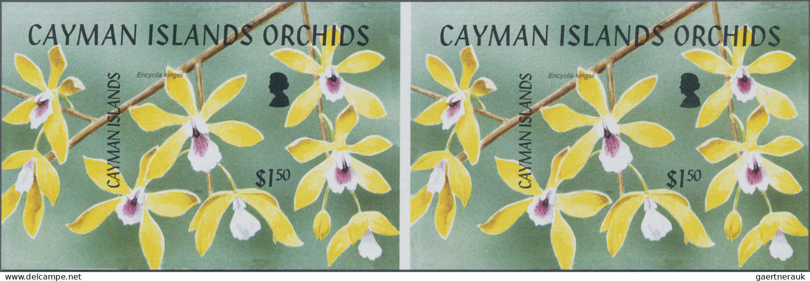 Cayman Islands: 2000/2015. Collection containing 413 IMPERFORATE stamps (inclusi