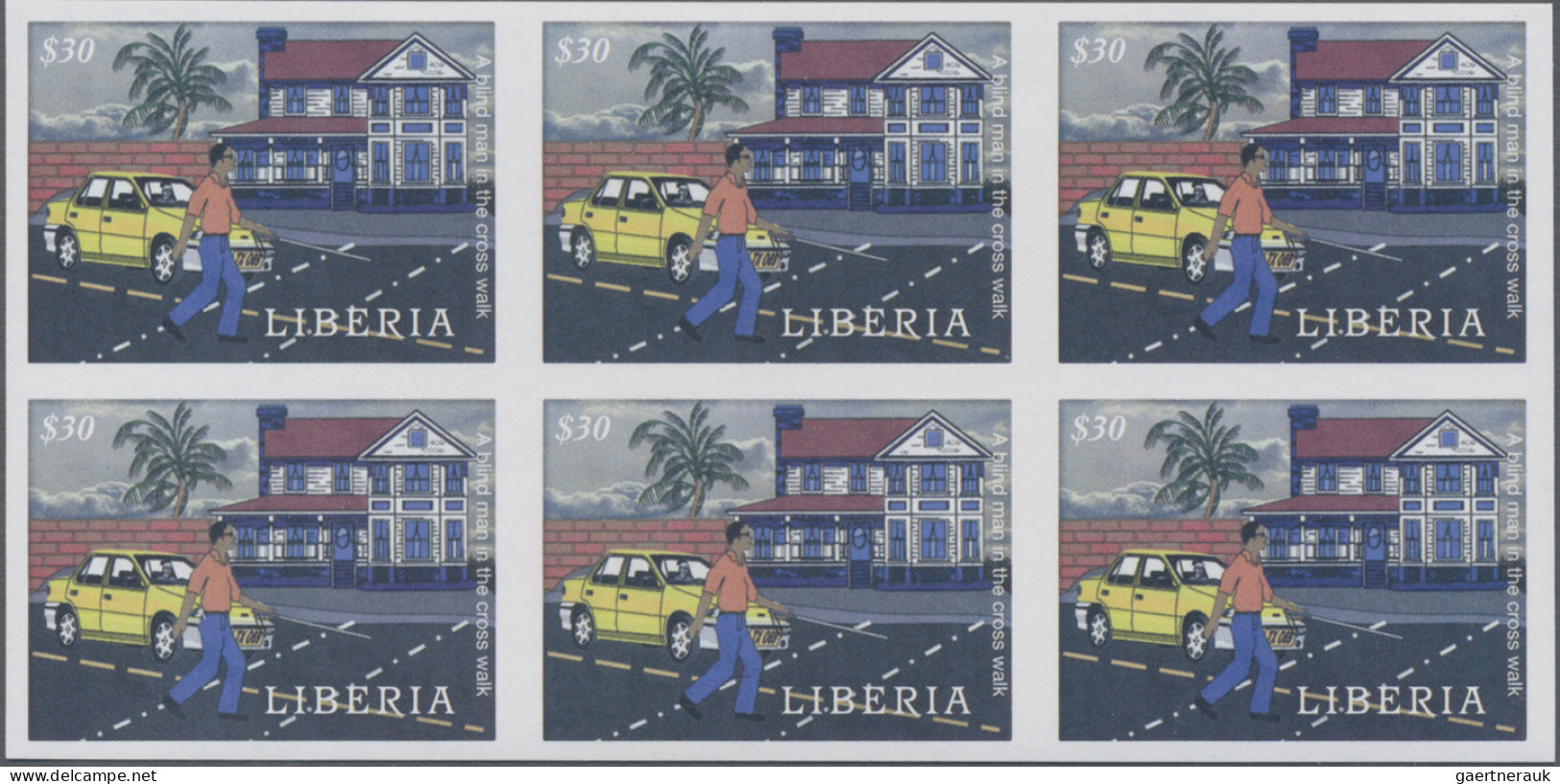 Liberia: 2007/2009. Collection Containing 40 IMPERFORATE Stamps (inclusive Some - Liberia