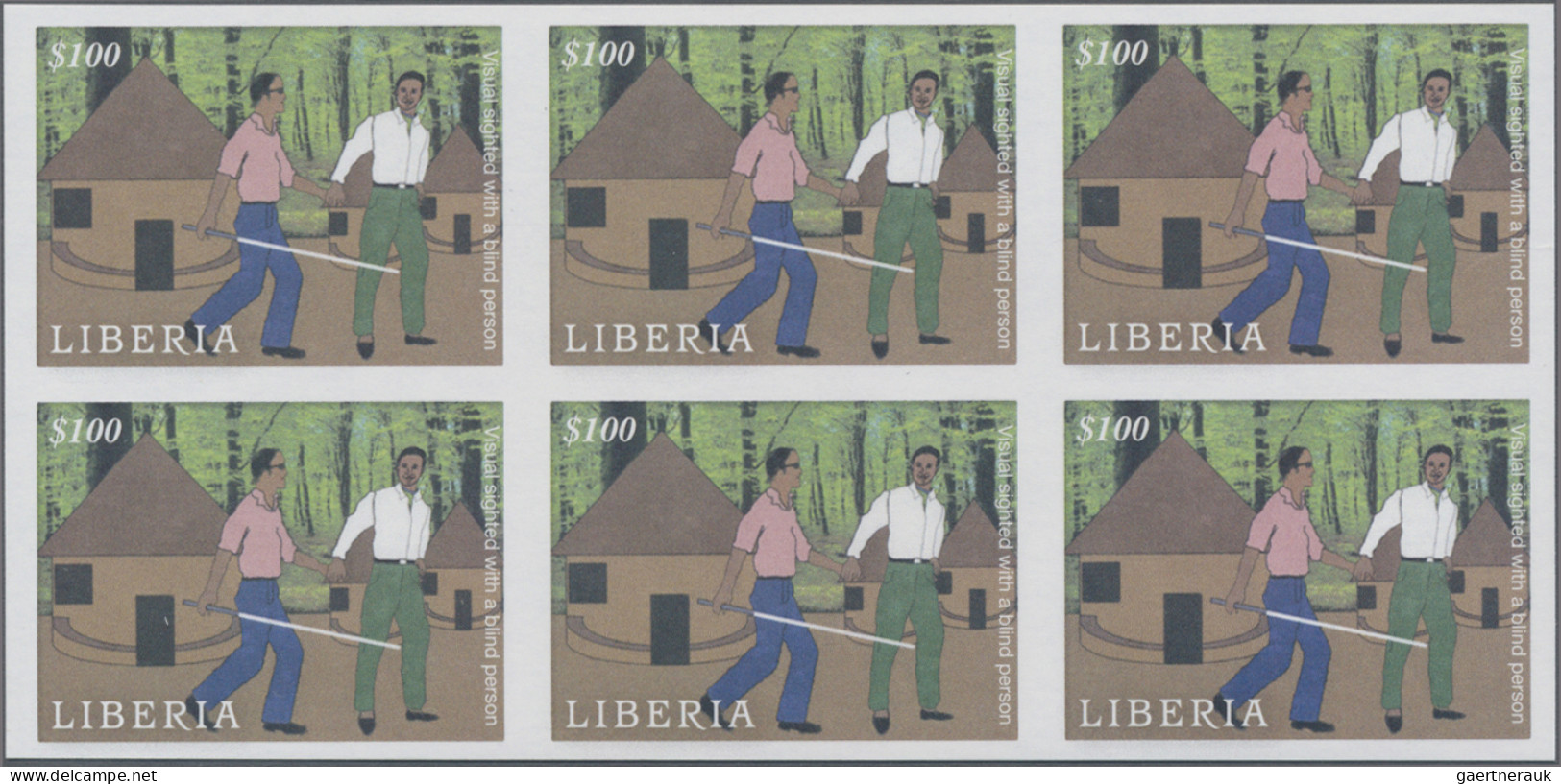 Liberia: 2007/2009. Collection Containing 40 IMPERFORATE Stamps (inclusive Some - Liberia