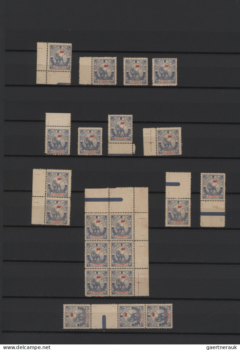 Morocco: 1900 Mogador-Agadir: Collection Of About 230 Mint Stamps Of All Denomin - Marokko (1956-...)