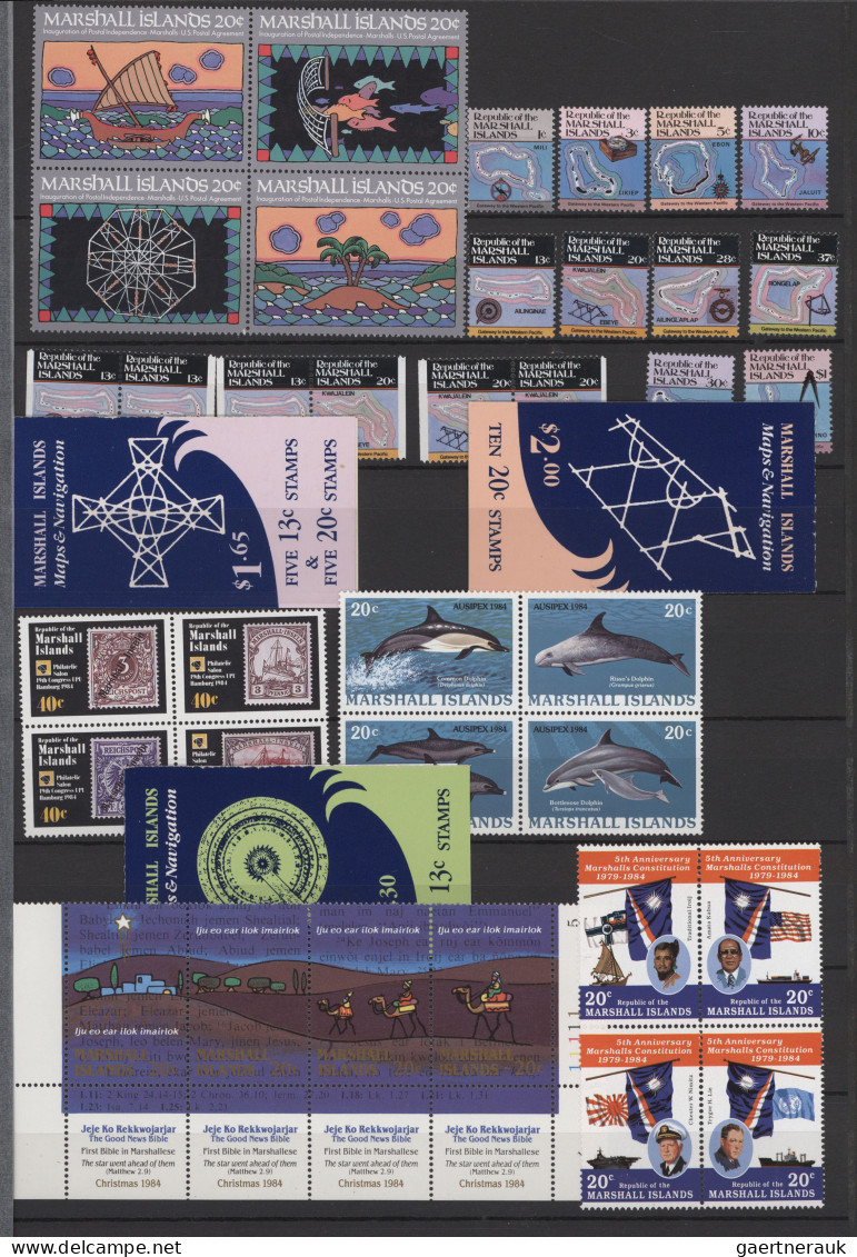 Marschall Islands: 1984/1997, MNH Collection In A Thick Stockbook, Incl. Souveni - Marshall