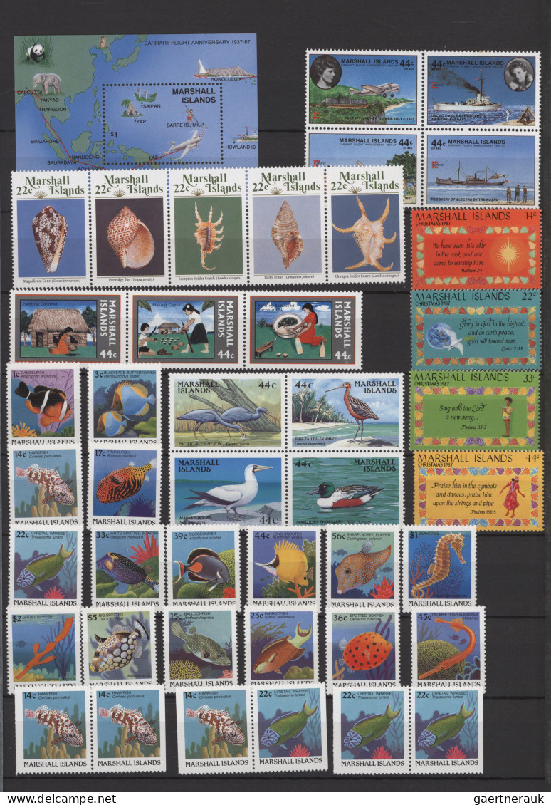 Marschall Islands: 1984/1997, MNH Collection In A Thick Stockbook, Incl. Souveni - Marshalleilanden