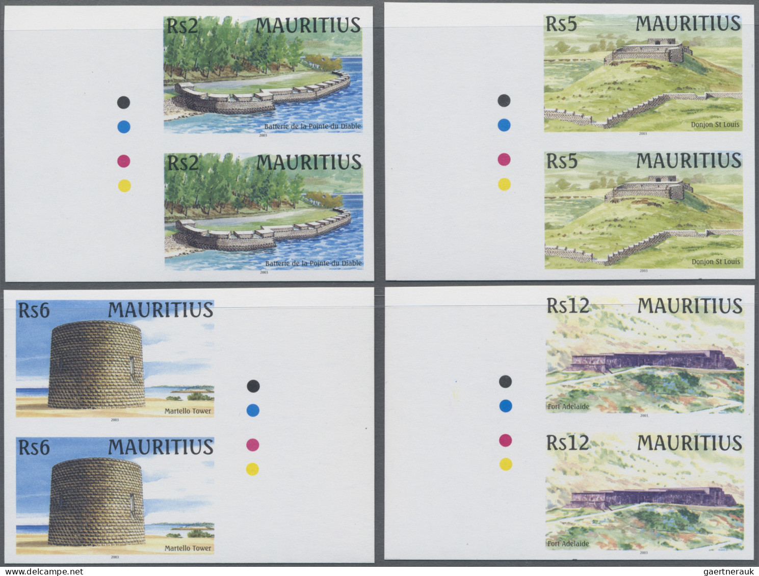 Mauritius: 1998/2016. Collection containing 507 IMPERFORATE stamps (inclusive cr