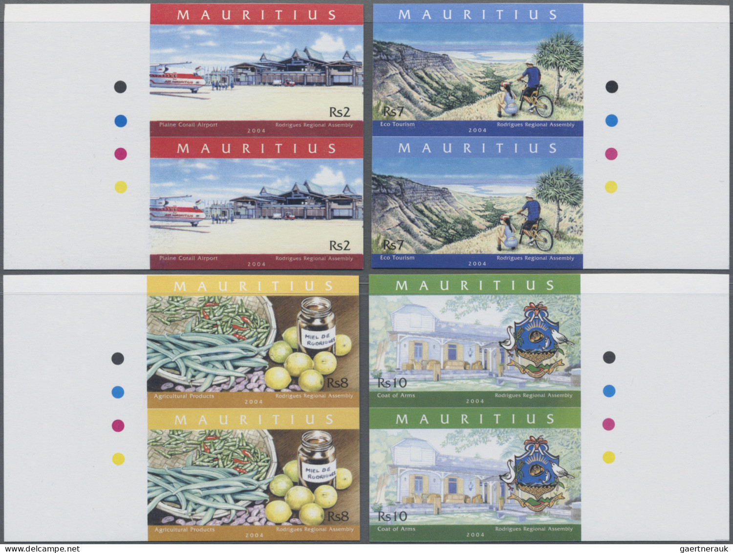 Mauritius: 1998/2016. Collection containing 507 IMPERFORATE stamps (inclusive cr