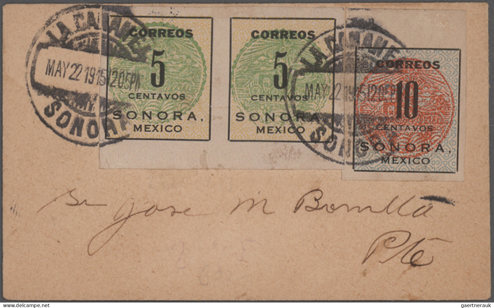 Mexico: 1880/1925 (ca.), Assortment Of Twelve Covers/cards, Comprising E.g. Thre - Mexique