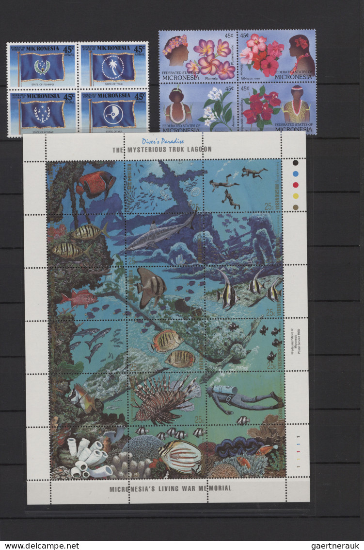 Micronesia: 1984/1998, MNH Collection In A Thick Stockbook, Incl. Souvenir Sheet - Micronésie