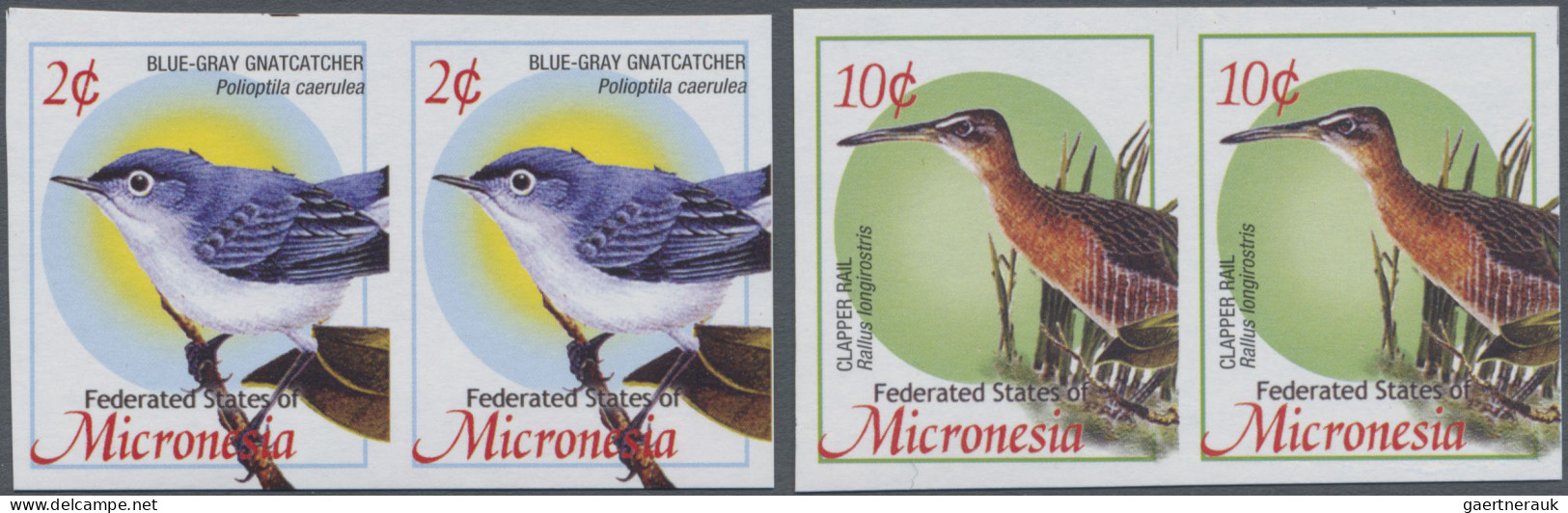 Micronesia: 2000/2009. Collection containing 110 IMPERFORATE stamps (inclusive c