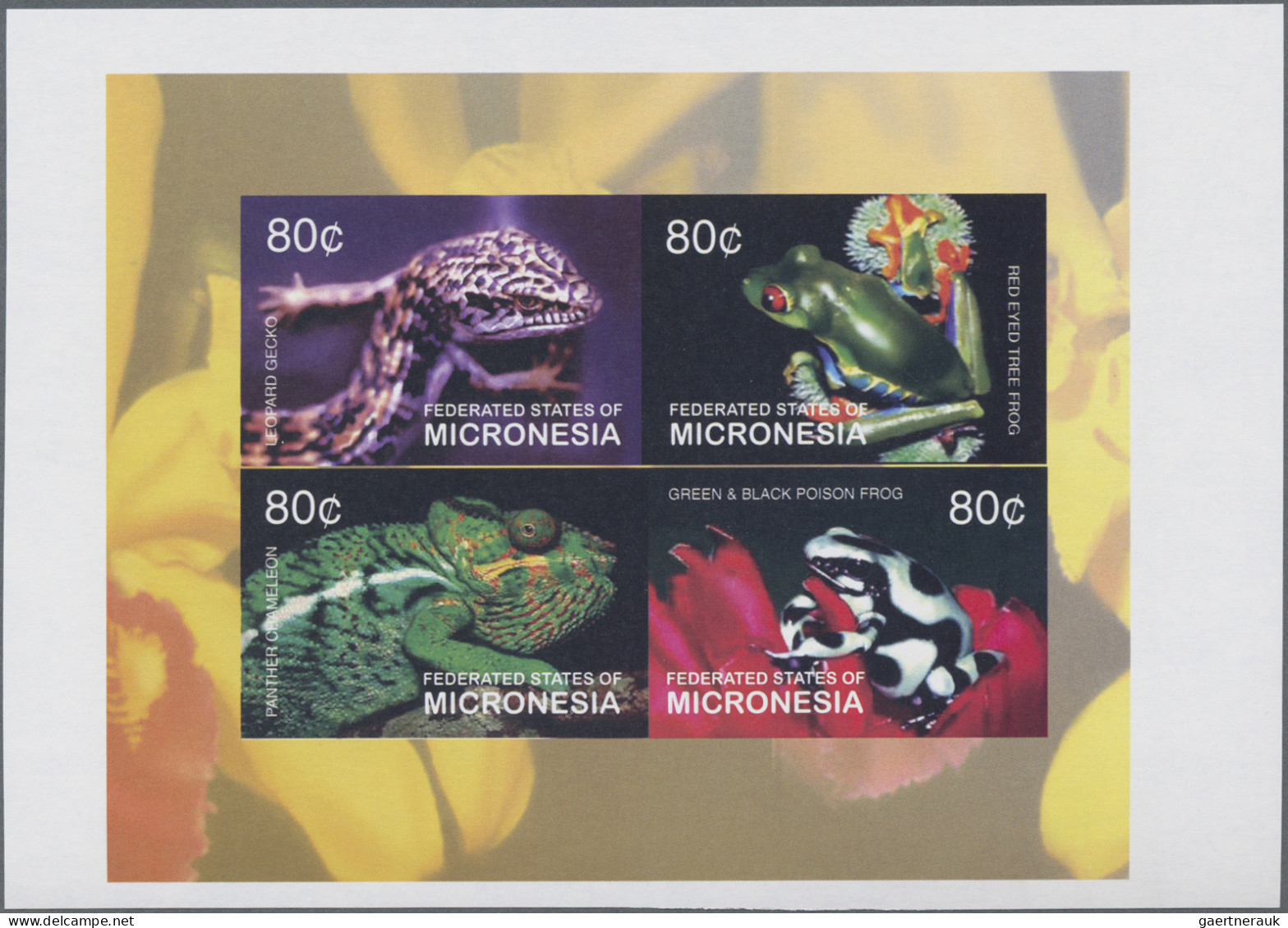 Micronesia: 2000/2009. Collection containing 110 IMPERFORATE stamps (inclusive c