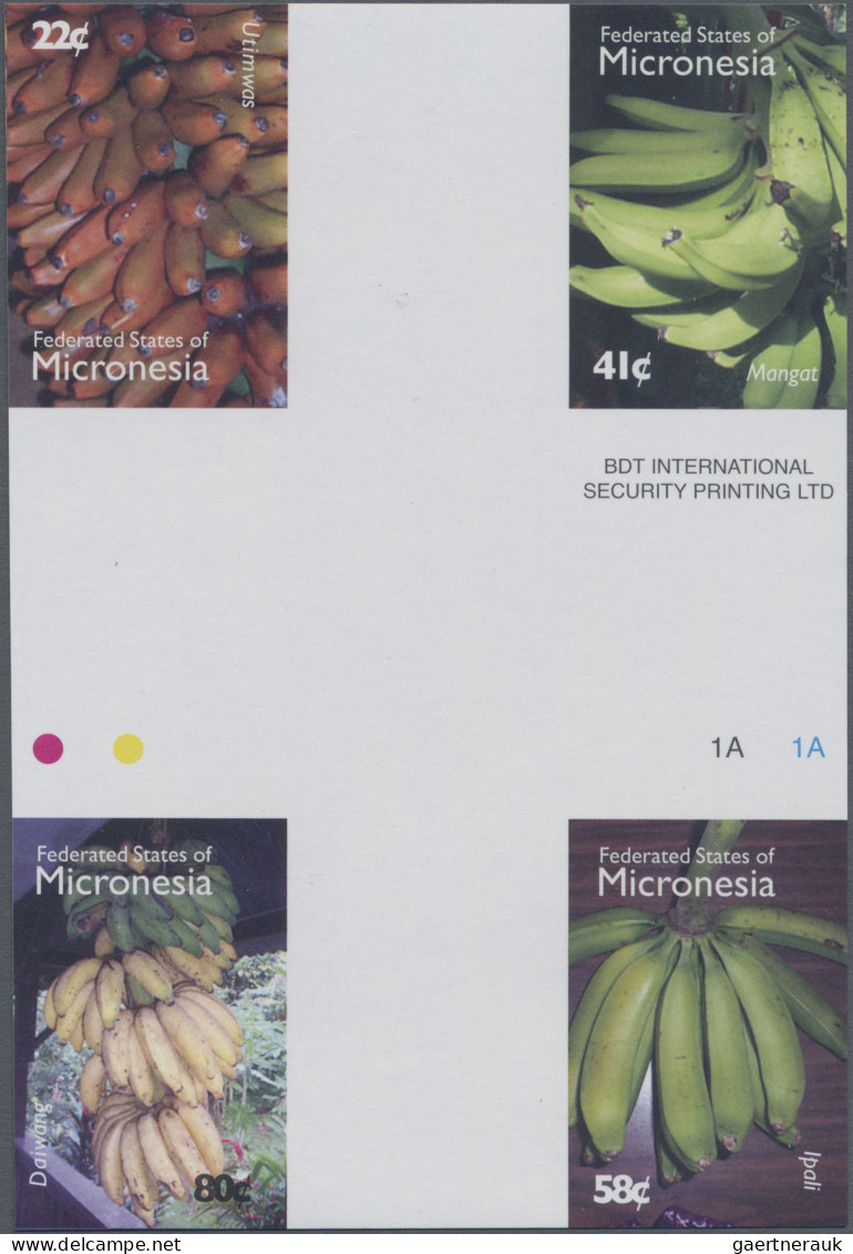 Micronesia: 2000/2009. Collection containing 110 IMPERFORATE stamps (inclusive c