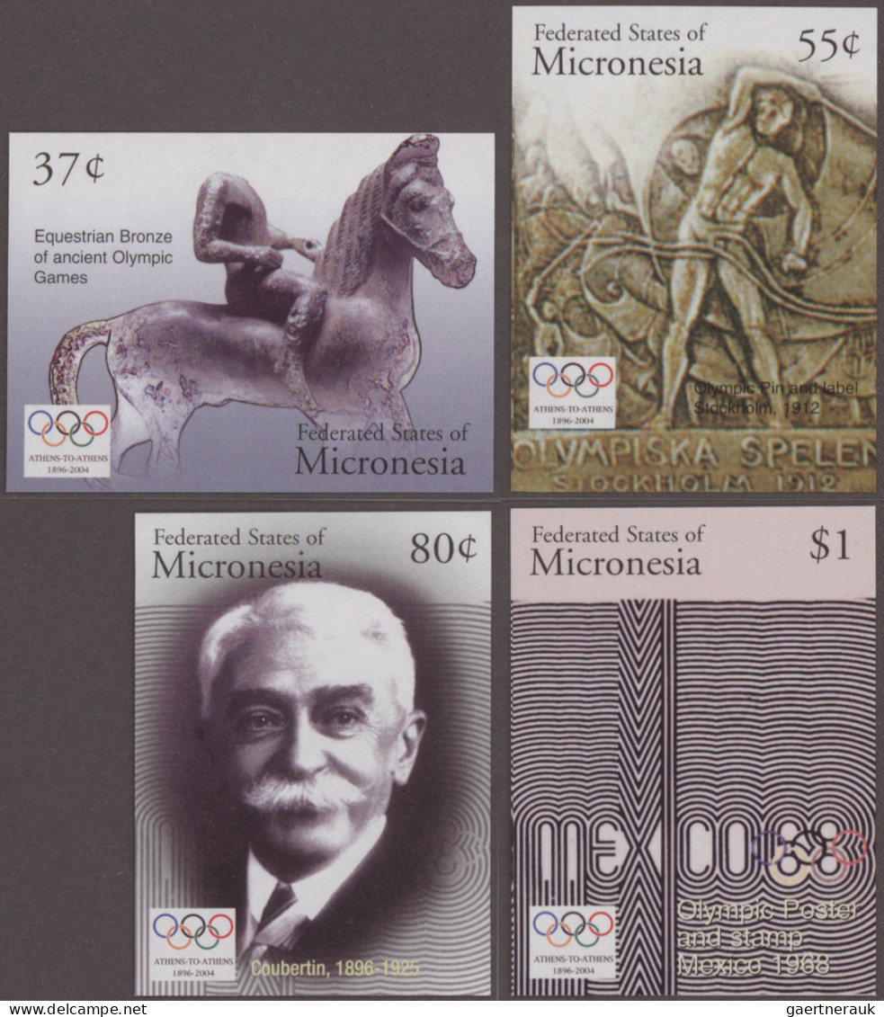 Micronesia: 2000/2015. Collection Containing 2014 IMPERFORATE Stamps And 16 IMPE - Micronésie