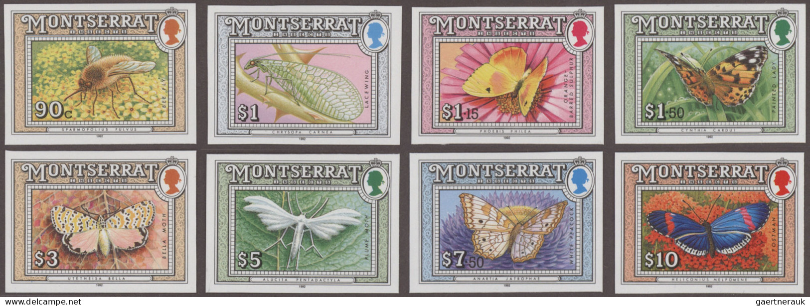 Montserrat: 1992/2010. Collection Containing 781 IMPERFORATE Stamps And 6 IMPERF - Autres