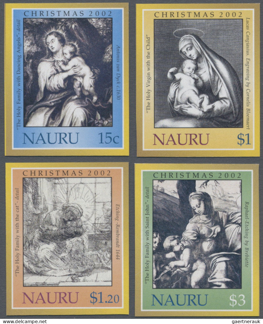 Nauru: 2002/2007. Collection Containing 277 IMPERFORATE Stamps And 9 IMPERFORATE - Nauru