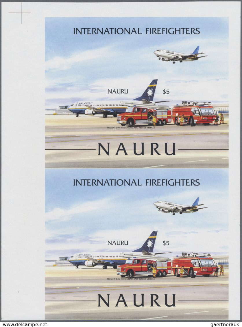 Nauru: 2002/2009. Collection Containing 61 IMPERFORATE Stamps (inclusive S/s, M/ - Nauru