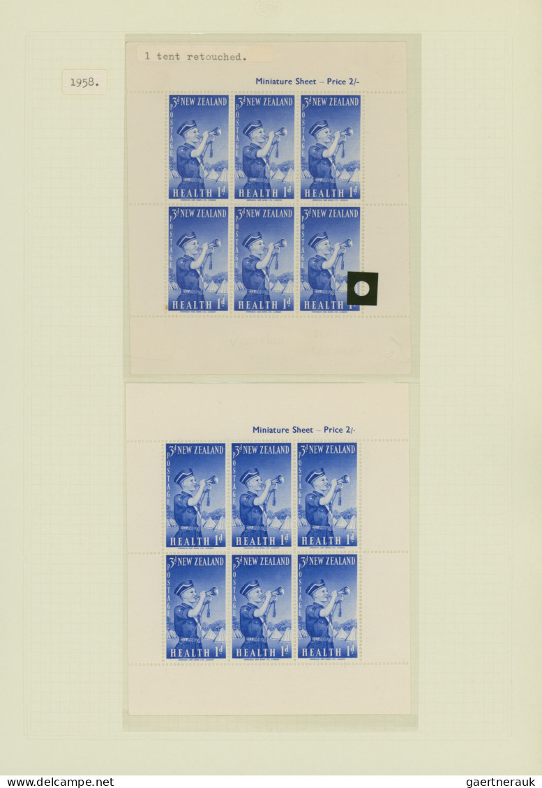 New Zealand: 1929/1983, HEALTH STAMPS, Award-winning Deeply Specialised Exhibit - Covers & Documents