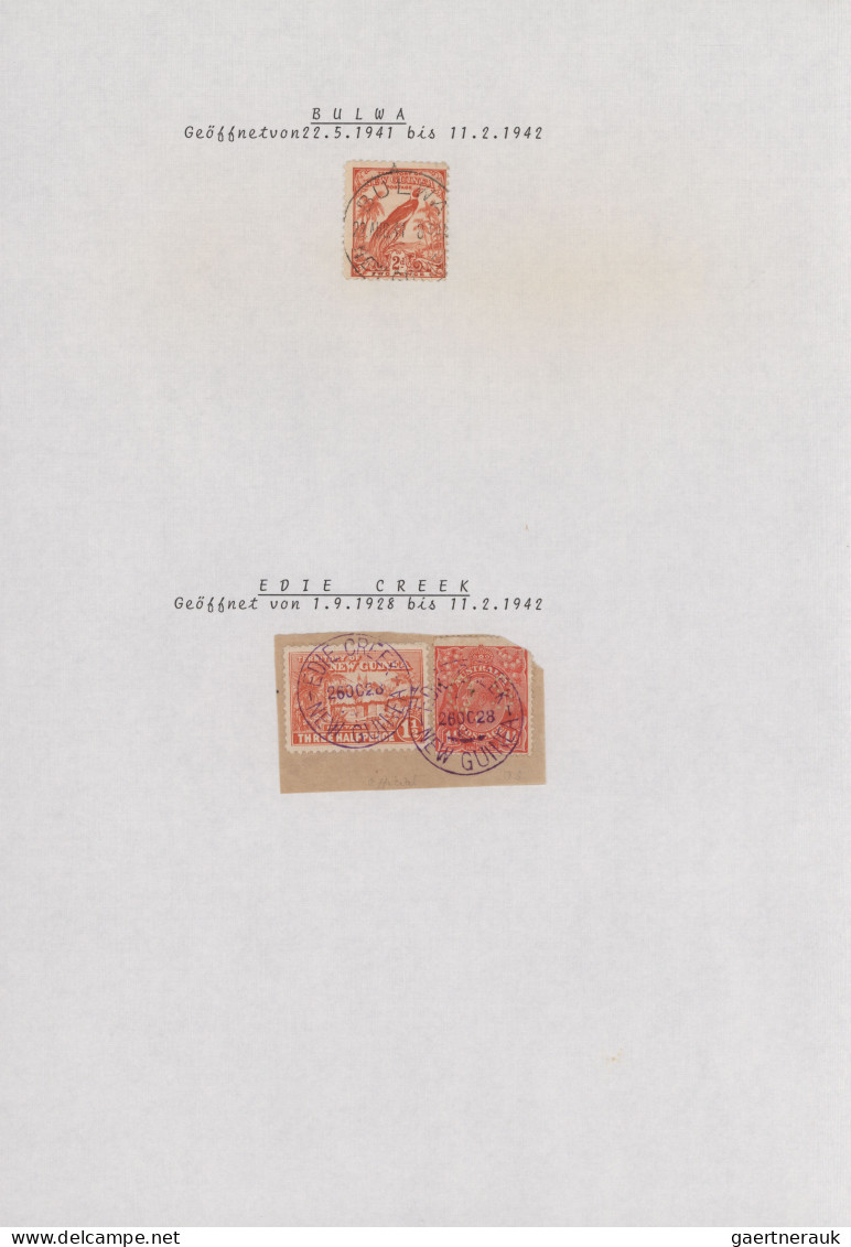 Papua New Guinea: 1900/1970 (ca.), POSTMARKS Of PAPUA NEW GUINEA, Extraordinary - Papouasie-Nouvelle-Guinée