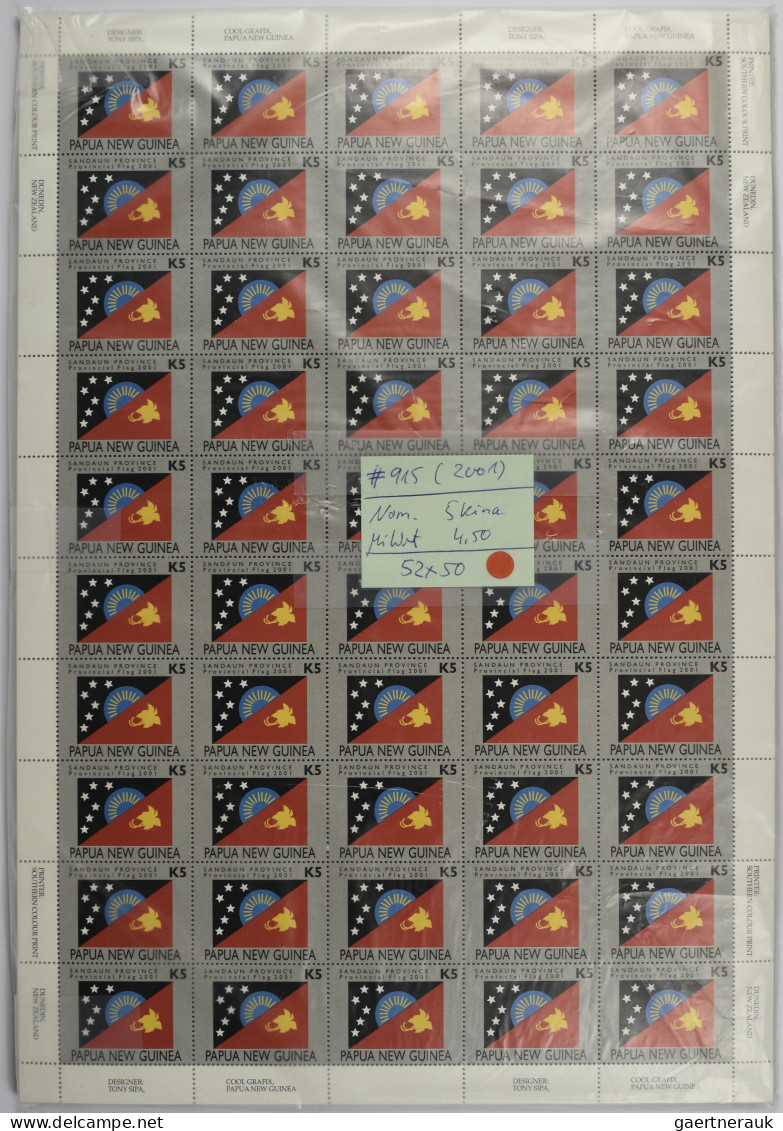 Papua New Guinea: 2000/2008. Lot With MNH Stamps In Quantities From A Few Hundre - Papua Nuova Guinea