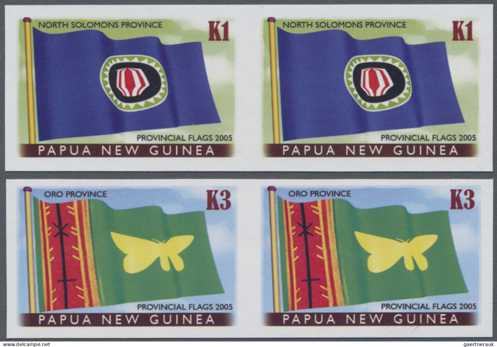 Papua New Guinea: 2003/2005. Collection Containing 655 IMPERFORATE Stamps And 5 - Papoea-Nieuw-Guinea