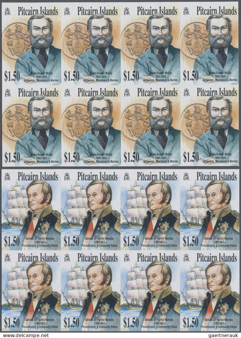 Pitcairn: 2002/2006. Collection Containing 452 IMPERFORATE Stamps Concerning Var - Pitcairn