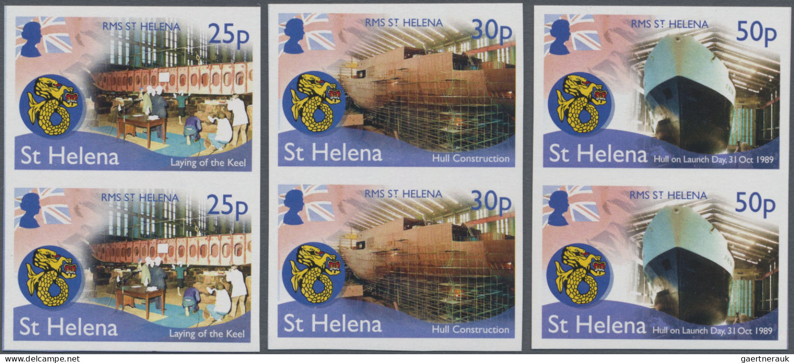 St. Helena: 2001/2016. Collection Containing 472 IMPERFORATE Stamps (inclusive C - Sainte-Hélène