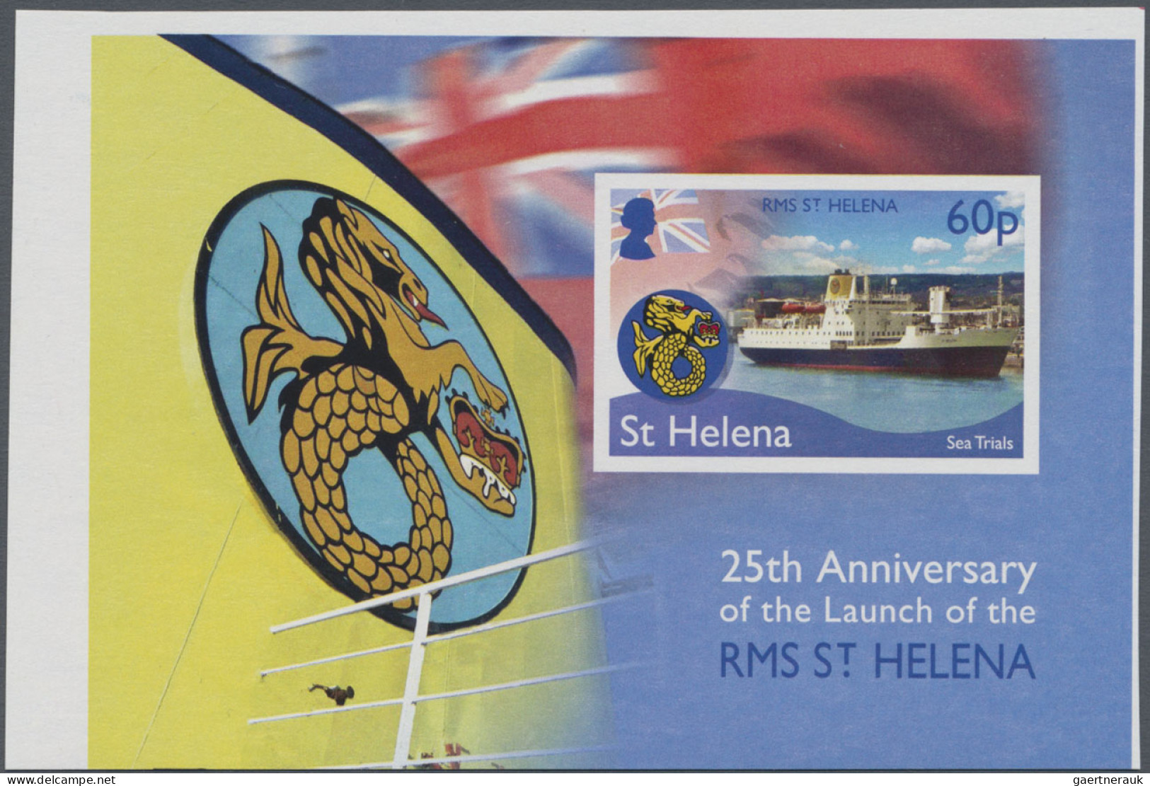 St. Helena: 2001/2016. Collection Containing 472 IMPERFORATE Stamps (inclusive C - Isla Sta Helena