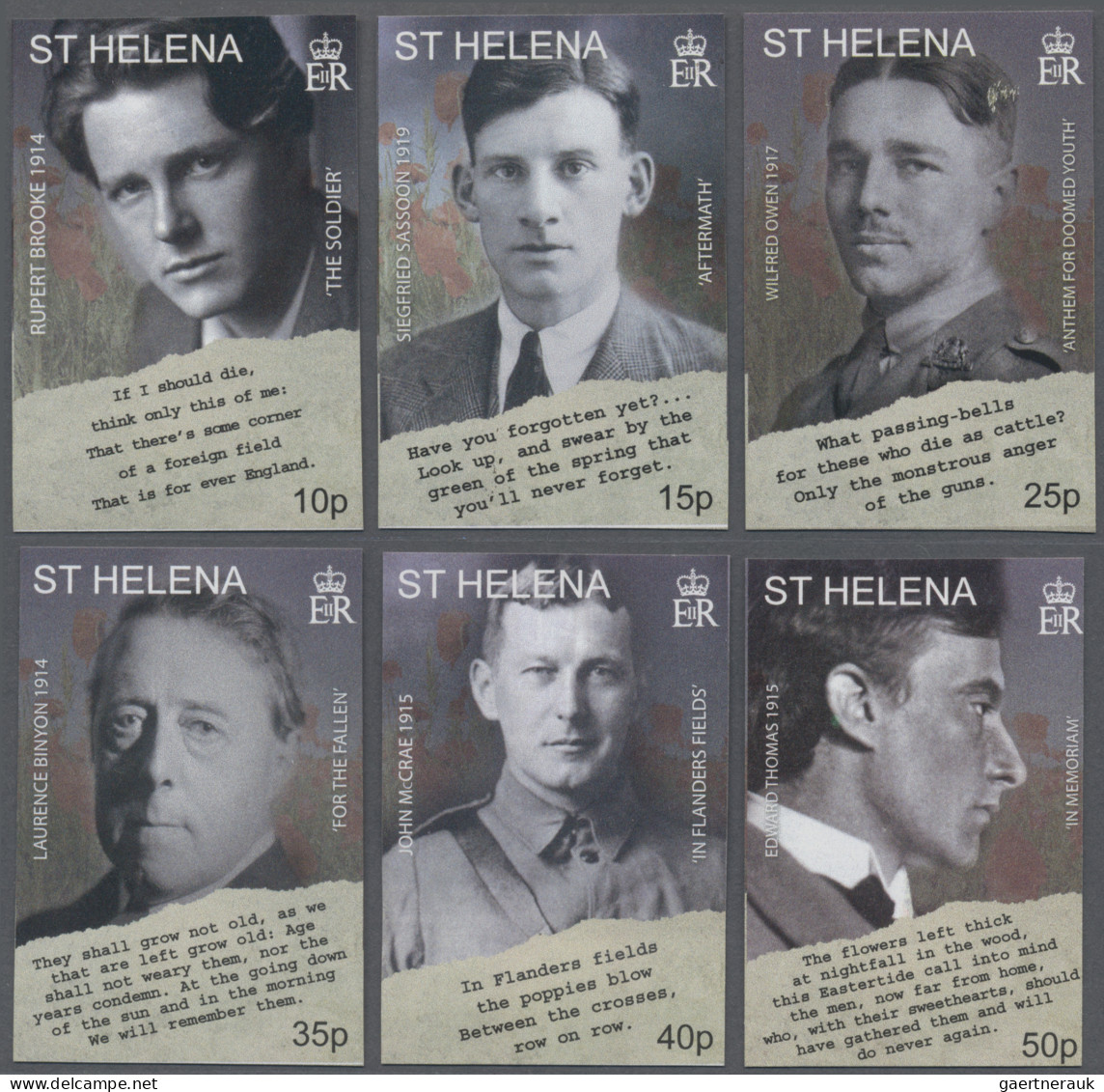 St. Helena: 2001/2016. Collection containing 472 IMPERFORATE stamps (inclusive c
