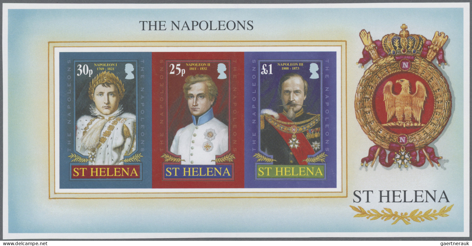 St. Helena: 2001/2016. Collection containing 472 IMPERFORATE stamps (inclusive c