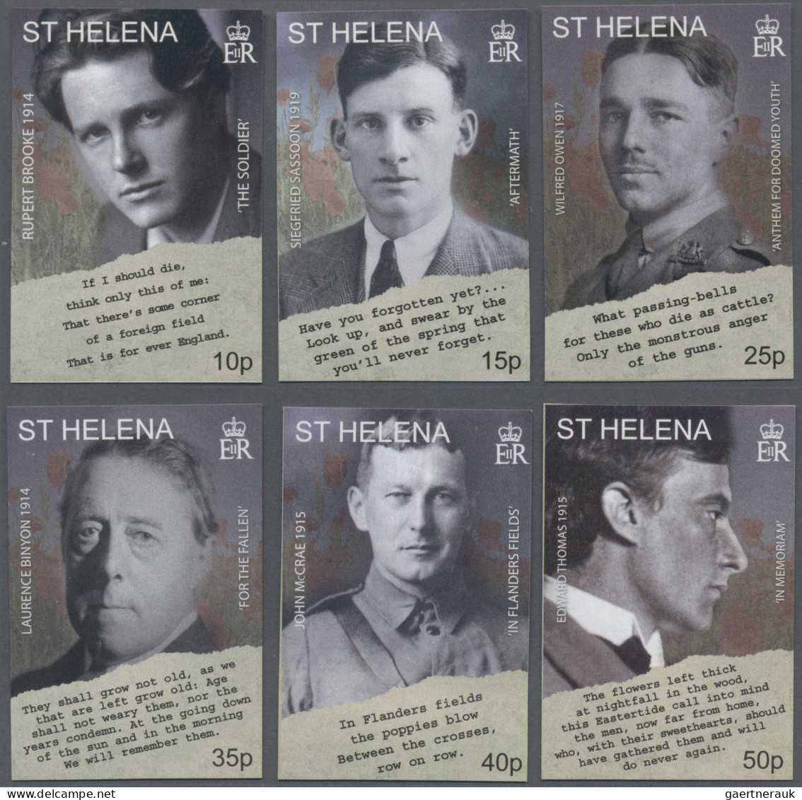 St. Helena: 2001/2016. Collection containing 472 IMPERFORATE stamps (inclusive c