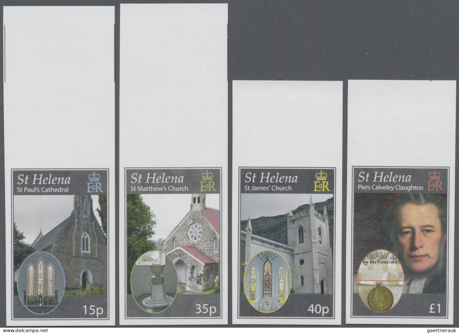 St. Helena: 2001/2016. Collection containing 472 IMPERFORATE stamps (inclusive c