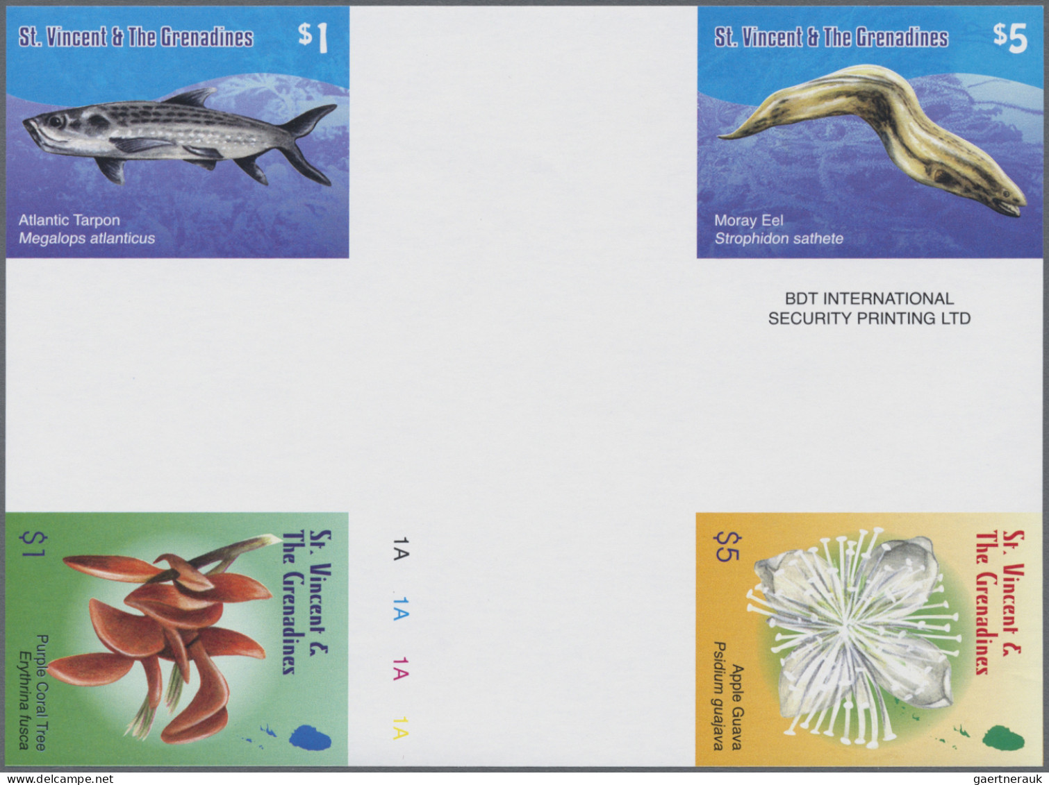 St. Vincent: 2000/2010. Collection containing 142 IMPERFORATE stamps (inclusive