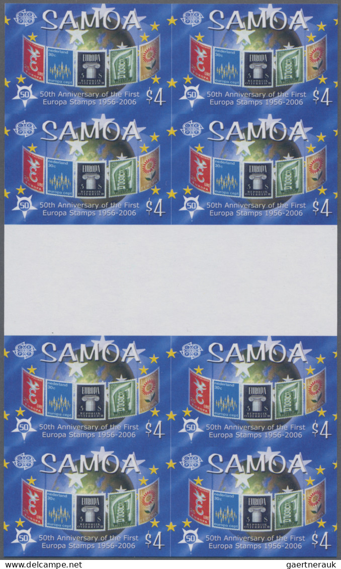 Samoa: 2002/2005. Collection Containing 166 IMPERFORATE Stamps Concerning The Ve - Samoa