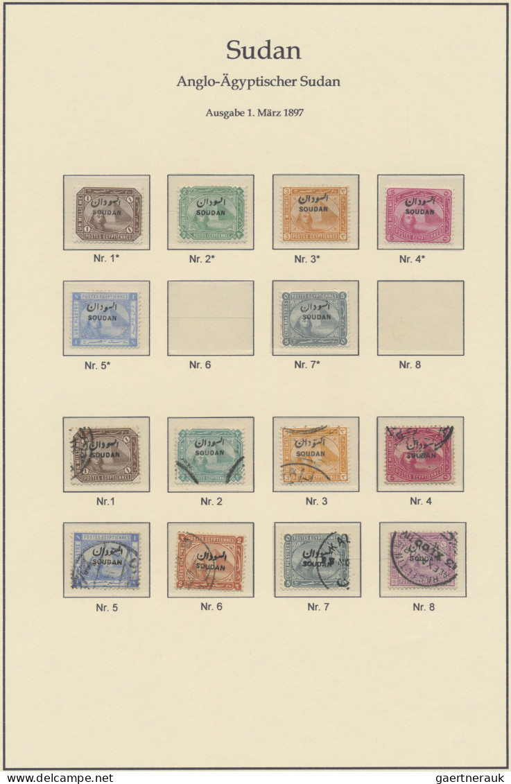 Sudan: 1897-1999 Mint And Used Collection On Printed Pages In A Binder, With Par - Soudan (1954-...)