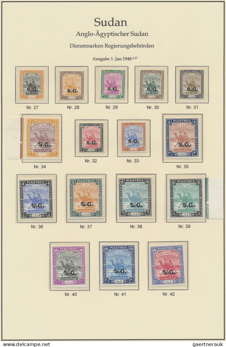 Sudan: 1897-1999 Mint And Used Collection On Printed Pages In A Binder, With Par - Soudan (1954-...)