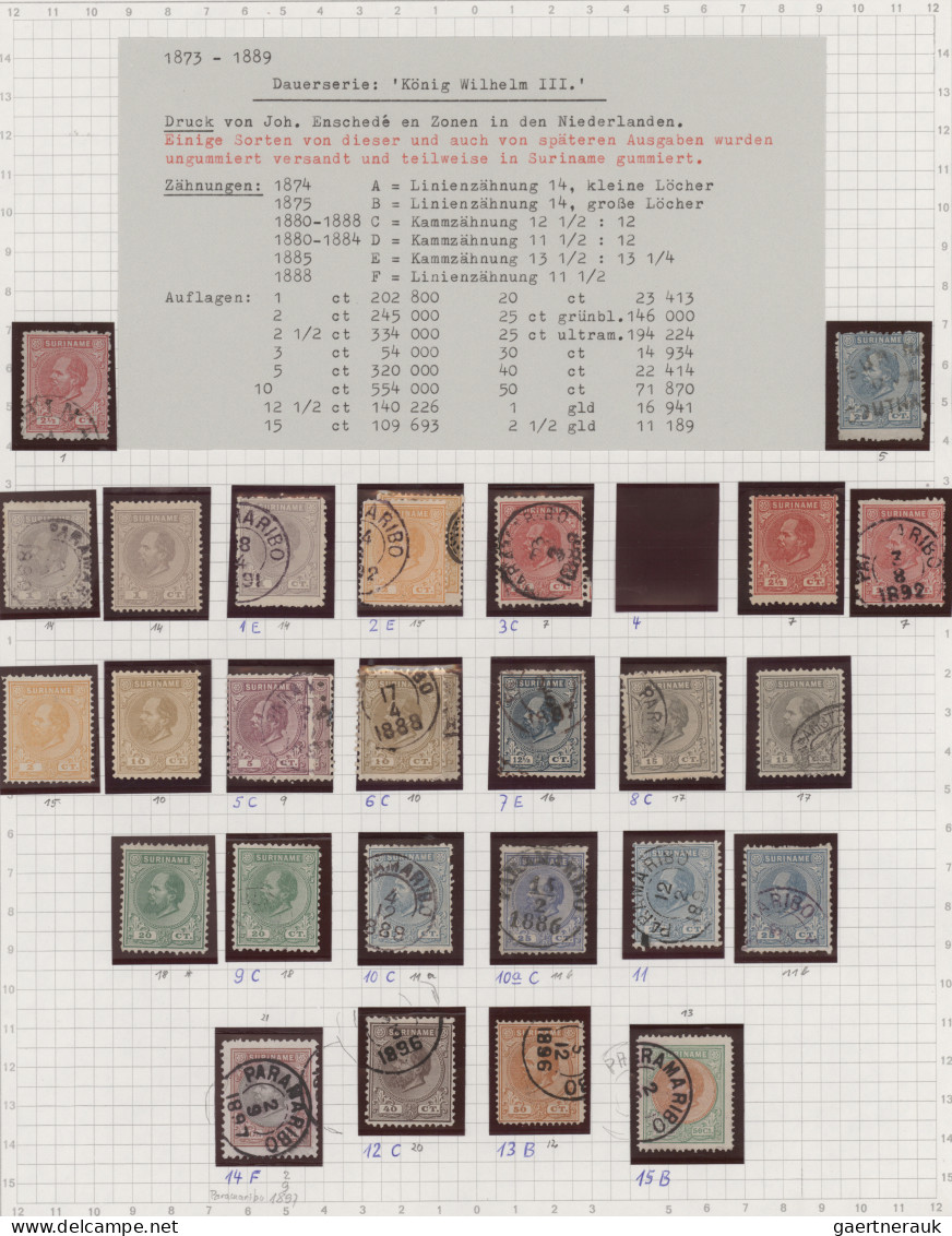 Suriname: 1873/1976, Comprehensive Used And Mint Collection Well Arranged On Alb - Suriname ... - 1975