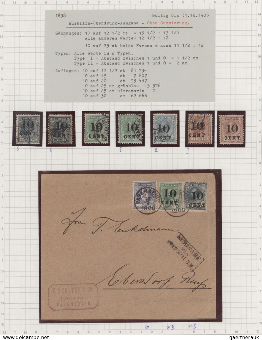 Suriname: 1873/1976, Comprehensive Used And Mint Collection Well Arranged On Alb - Surinam ... - 1975