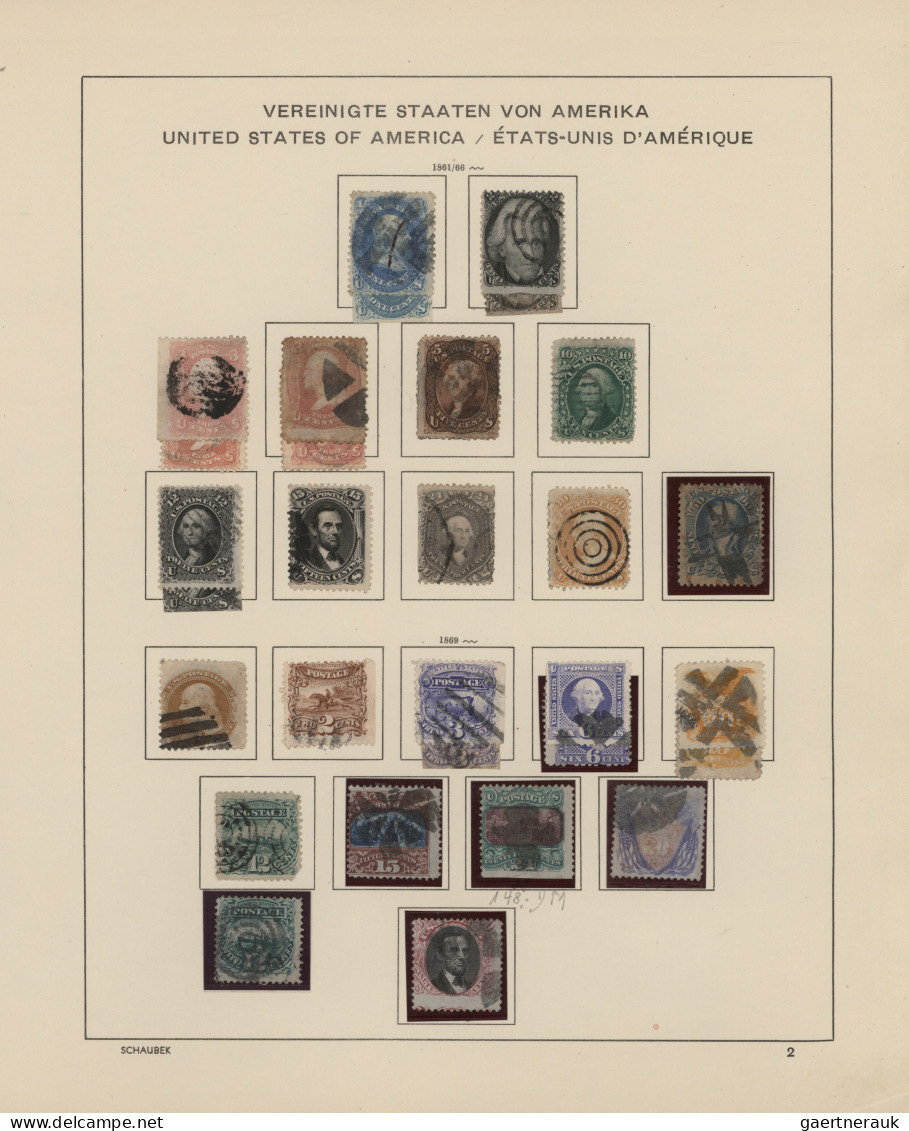 United States: 1847/2000, Sammlung USA Von Anfang Bis Ca. 1980 Mit Einigen Besse - Gebruikt