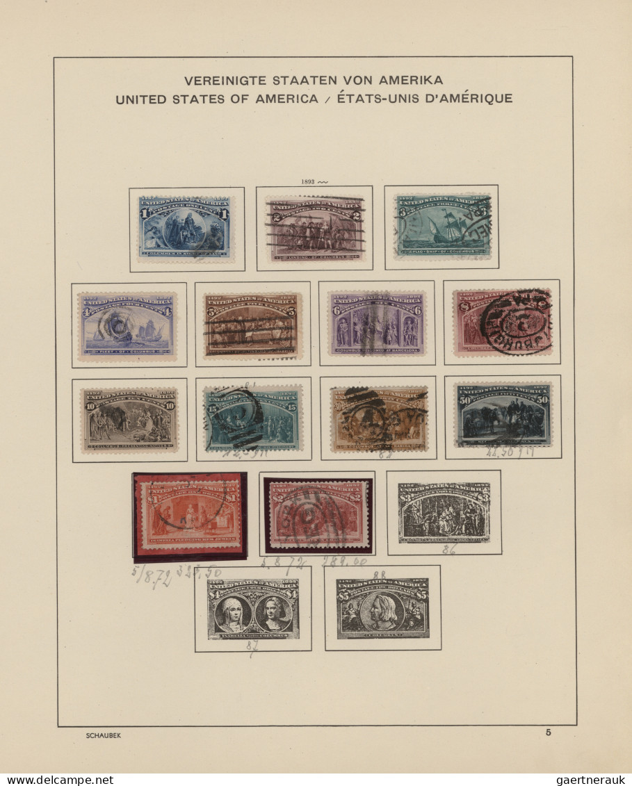 United States: 1847/2000, Sammlung USA Von Anfang Bis Ca. 1980 Mit Einigen Besse - Gebraucht