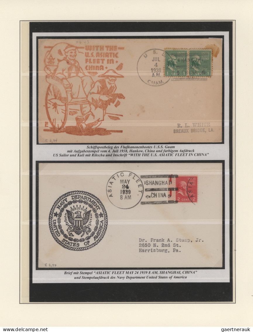 United States Of America - Post In China: 1900/1940 (ca) , Interesting Exhibit O - Chine (Shanghai)