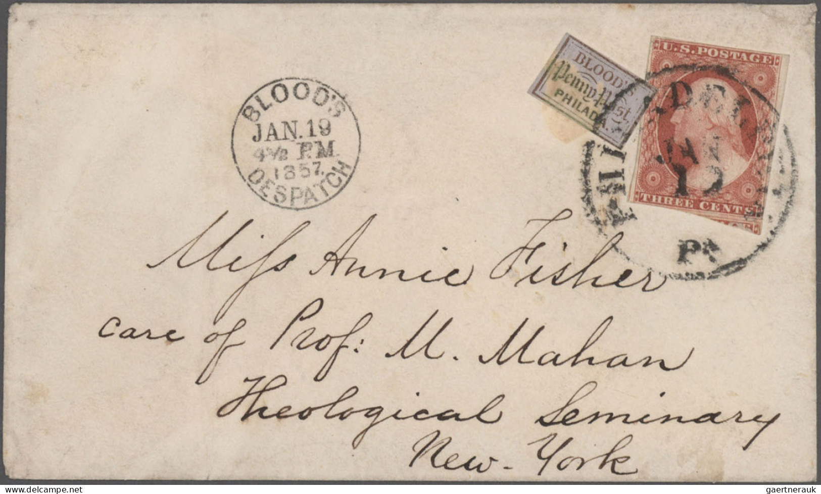 United States of America: 1850/1880 (ca.), Blood's Philadelphia and Boyd's New Y