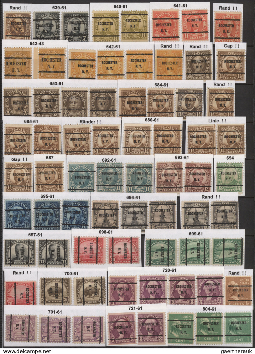 United States Of America: 1900/1980 (approx.), Specialised Collection Of More Th - Vorausentwertungen