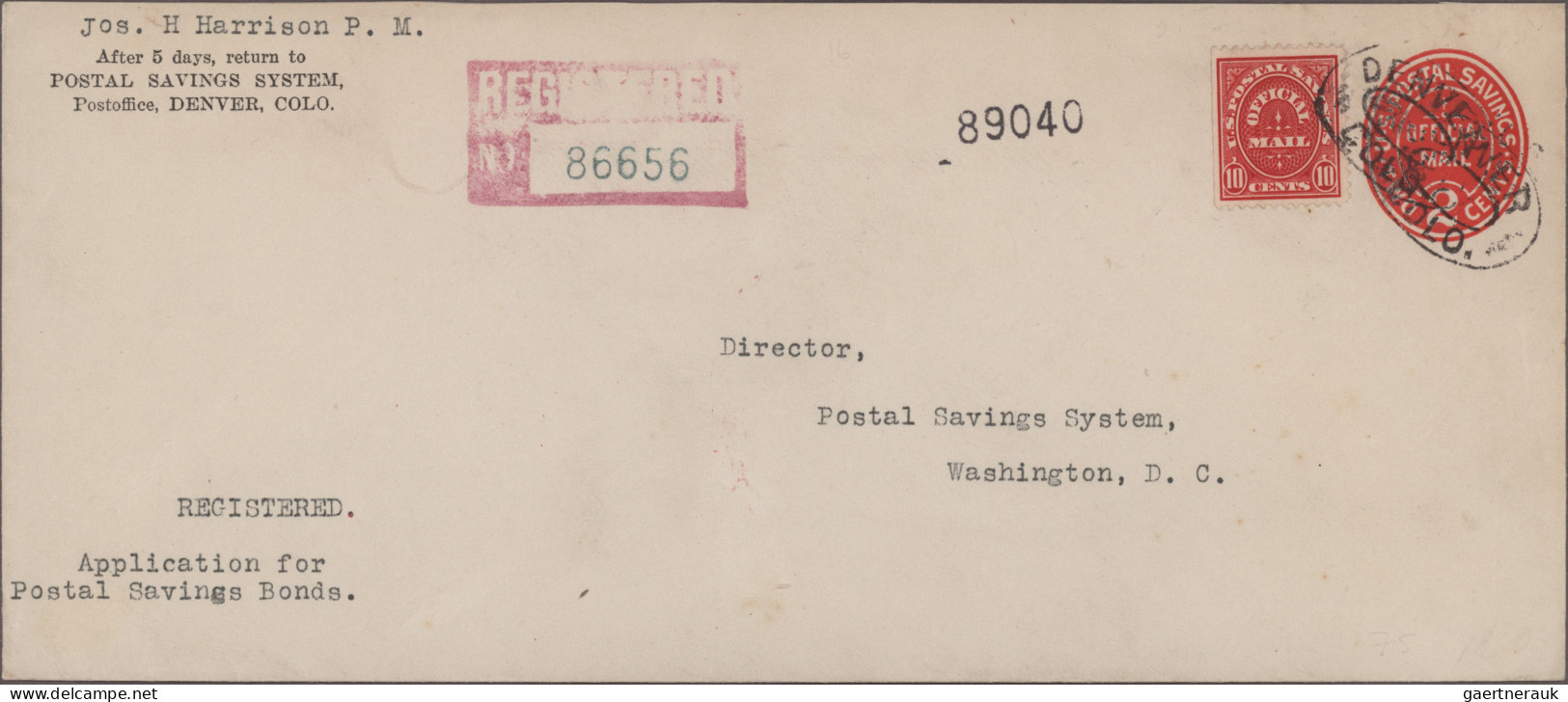 United States - Postal Stationary: 1894-1950: Group Of 7 Postal Stationery Envel - Sonstige & Ohne Zuordnung