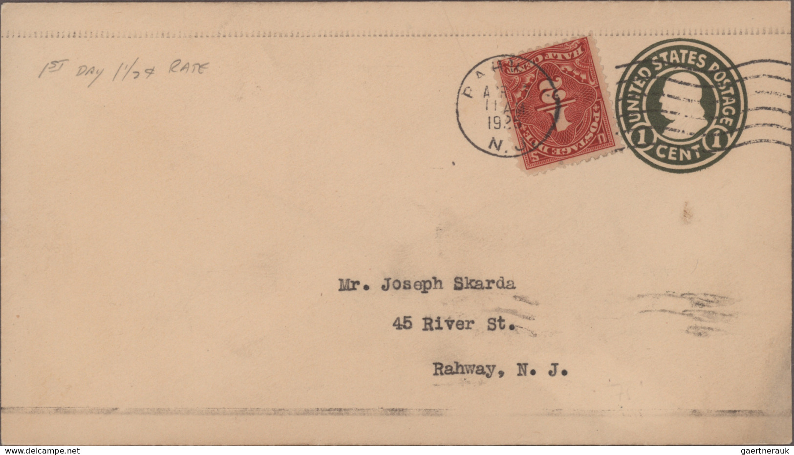 United States - Postal Stationary: 1894-1950: Group Of 7 Postal Stationery Envel - Other & Unclassified