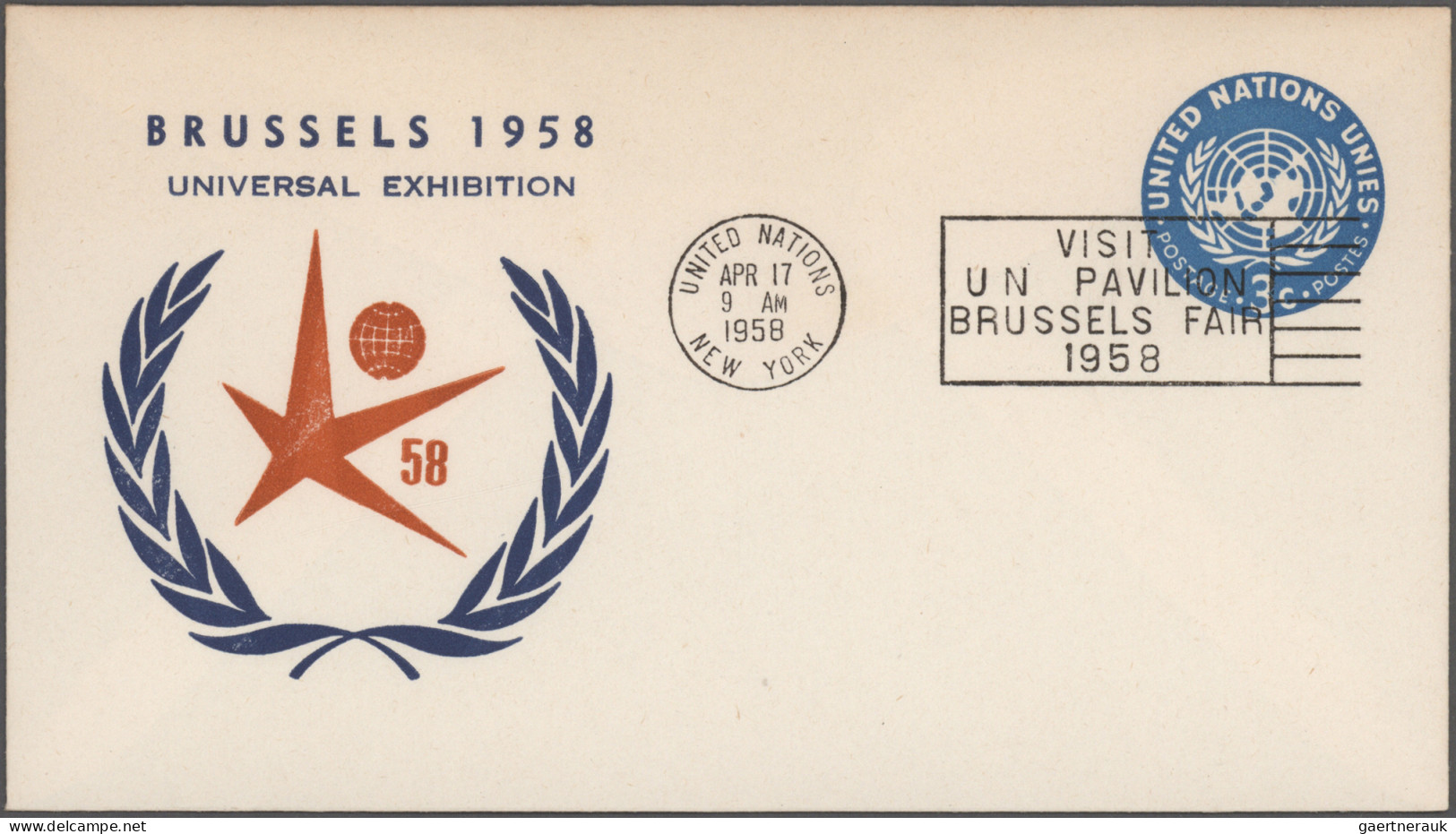 United Nations - New York: 1945/1960, Balance Of Apprx. 127 Covers/cards, Compri - Sonstige & Ohne Zuordnung