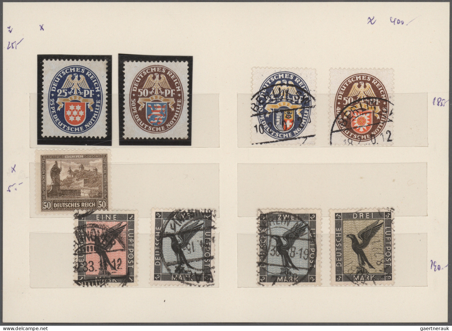 World Wide: 1860/1950 (ca.), Assortment Of Stamps And Covers, Comprising E.g. 18 - Verzamelingen (zonder Album)