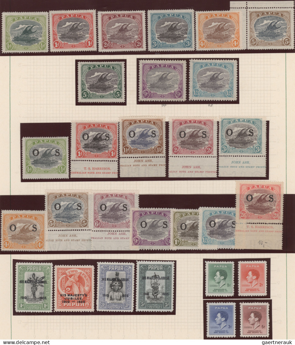 Oversea: 1850's-1940's Ca.: Collection Of Used And (few) Mint Stamps From Britis - Verzamelingen (in Albums)